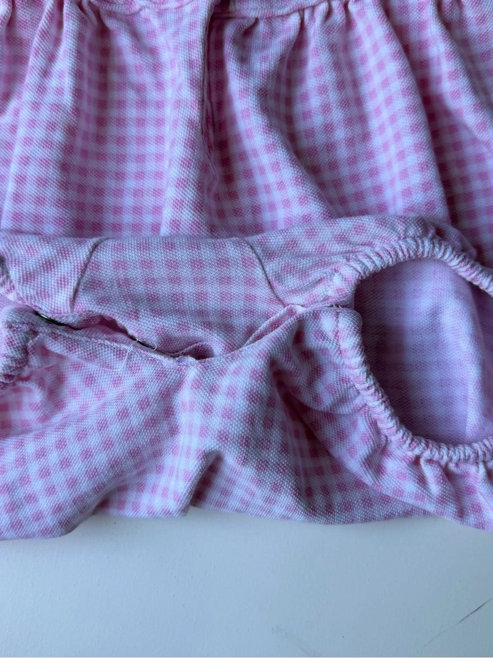 Pink Gingham Ralph Lauren baby girl bubble 9m